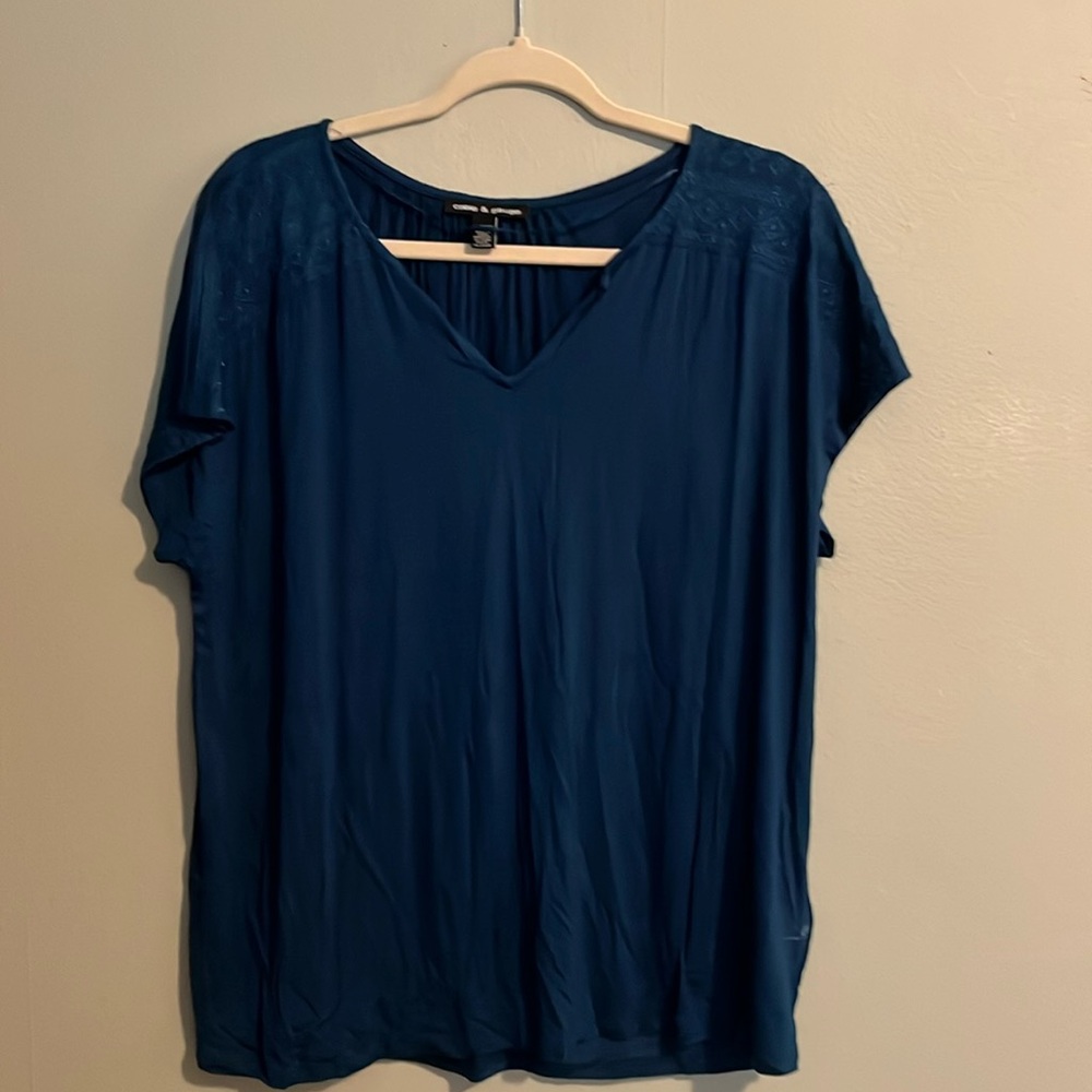 Teal color top